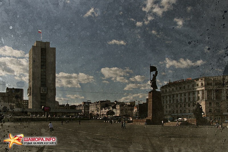 Площадь Центральная площадь, осень 2007 г. | Владивосток