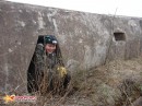 Убежище на 1 солдата. Ниша-убежище на случай артобстрела в бетонном бруствере на форте №10, остров Русский.