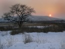 Зимний вечер. 
Возле реки Брусья.