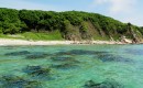 Лазурь морской воды.