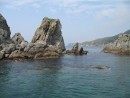 Скалы полуострова Гамова. Морская прогулка вокруг полуострова Гамова (до морского заповедника). Хасанский район.