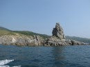 Скалы полуострова Гамова. Морская прогулка вокруг полуострова Гамова (до морского заповедника). Хасанский район.
