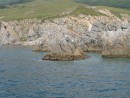 Скалы полуострова Гамова. Морская прогулка вокруг полуострова Гамова (до морского заповедника). Хасанский район.