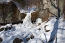Кавцовские водопады зимой