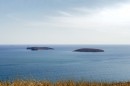 Острова: Клыкова, Малый, Наумова и Верховского с вершины полуострова Кондратенко.